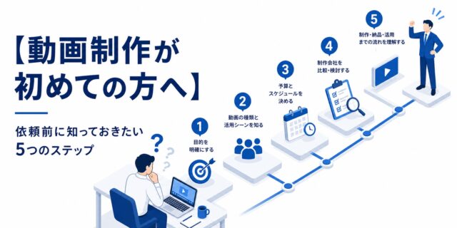 【動画制作が初めての方へ】依頼前に知っておきたい5つのステップ
