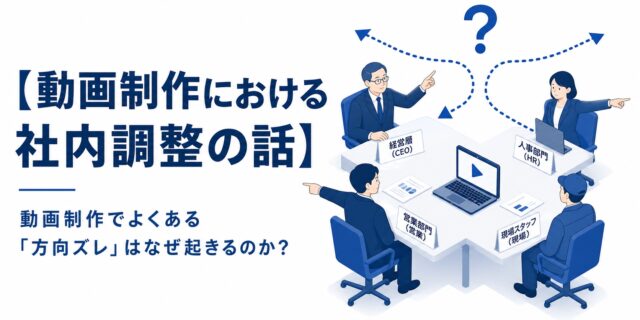 【動画制作における社内調整の話】動画制作でよくある「方向ズレ」はなぜ起きるのか？